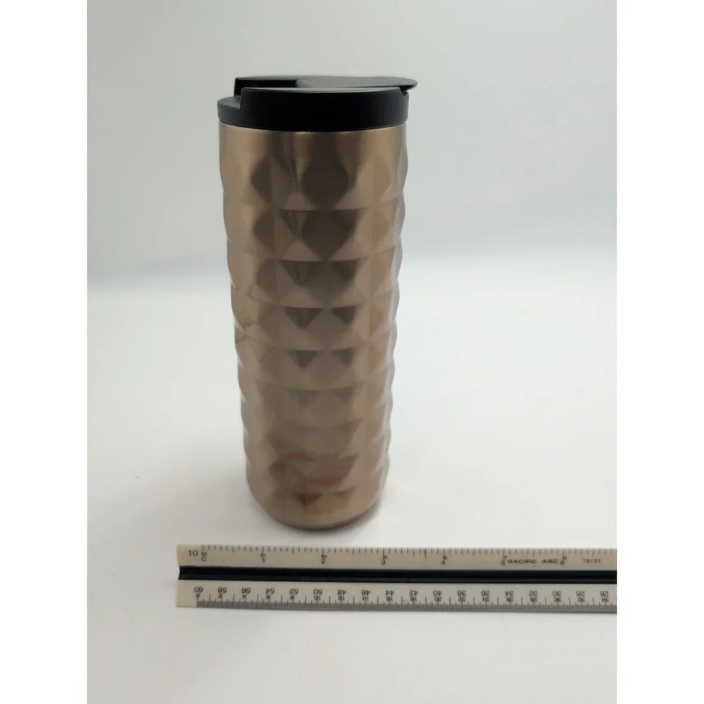 Starbucks 2018 Quilted Brushed Stainless Steel Tumbler 16 Oz